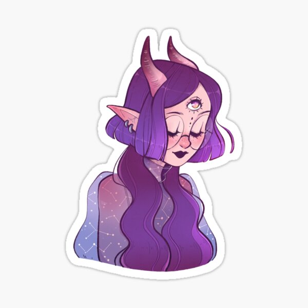 Galaxy girl Sticker