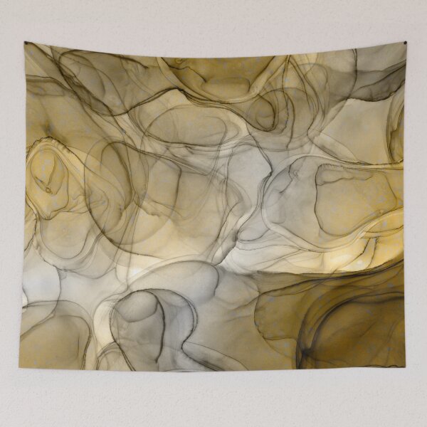 Item preview, Abstract liquid art alcohol ink, liquid marble art design, abstract marble art, liquid art, beige brown watercolor  designed and sold by ZeinabTaha.
