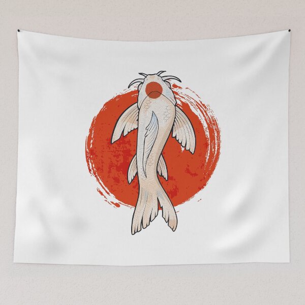 Item preview, Koi Fish Art TANCHO KOHAKU designed and sold by Musashi1996Art.