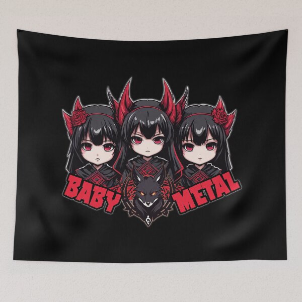 Item preview, BABYMETAL, Original Logo, Kitsune, Kawaii Manga Style designed and sold by Burn-Ego.