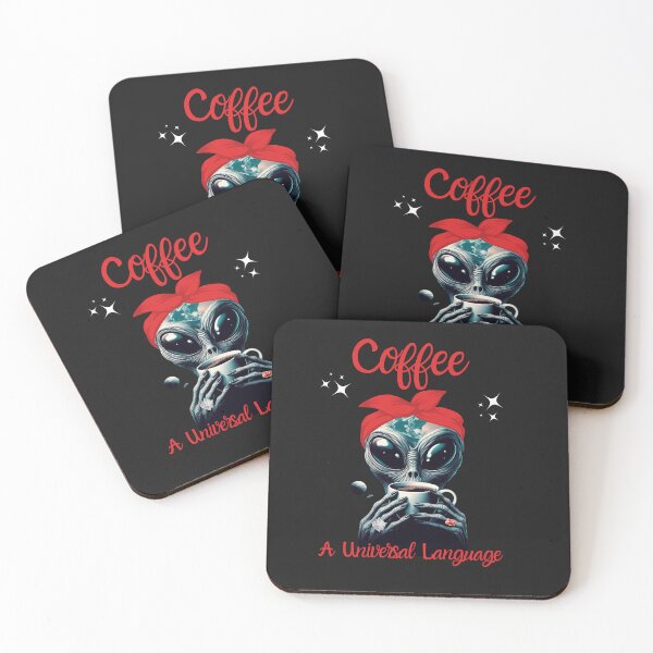 Item preview, Alien in Bandana - Coffee A Universal Language designed and sold by AlienOccupation.