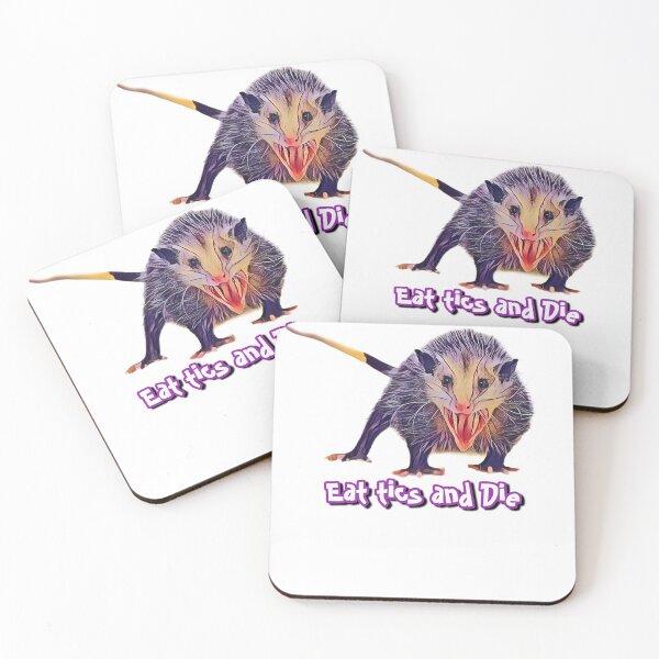 Item preview, opossum eat tics and die purple designed and sold by Tao's Inspired Hands.