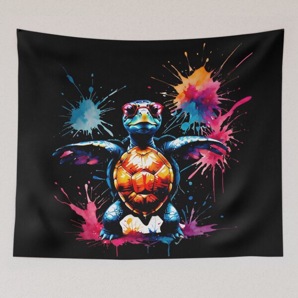 Item preview, Happy Turtle in Sunglasses designed and sold by CreativMee.