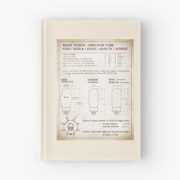 Item preview, 6550 Beam Power Amplifier Tube Datasheet in Retro Style designed and sold by tuzlay.