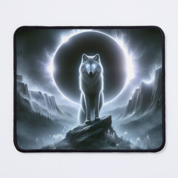 Item preview, Eclipse, spirit wolf, solar eclipse, wolf, clifs designed and sold by Kahmarr Tyler.