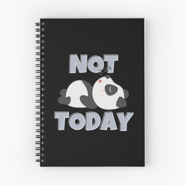 Item preview, Not Today  Cute Lazy Panda designed and sold by ricricswert.
