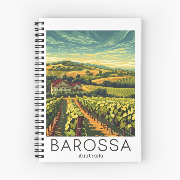 Item preview, A Vintage Travel Illustration of Barossa Valley - Australia designed and sold by GoodOldVintage.