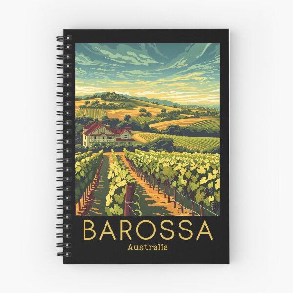 Item preview, A Vintage Travel Illustration of Barossa Valley - Australia designed and sold by GoodOldVintage.