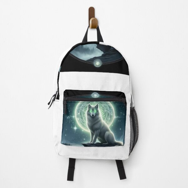 Item preview, Spirit Wolf on Mountain Fog and Trees Moon designed and sold by Kahmarr Tyler.