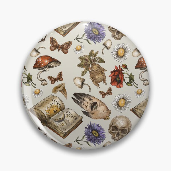 Item preview, Witchcraft watercolor pattern designed and sold by MonochromeEcho.