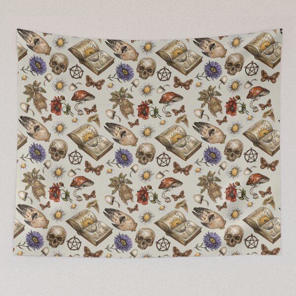 Item preview, Witchcraft watercolor pattern designed and sold by MonochromeEcho.