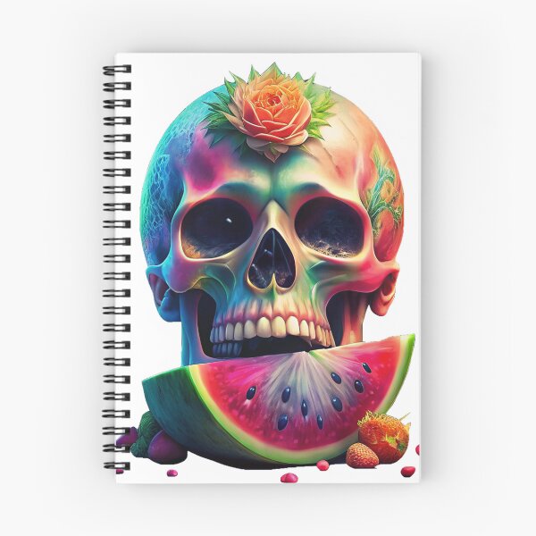 Item preview, Skull Multicolored Watermelon designed and sold by zangess1.