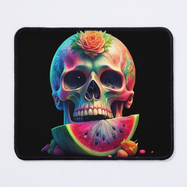 Item preview, Skull Multicolored Watermelon designed and sold by zangess1.