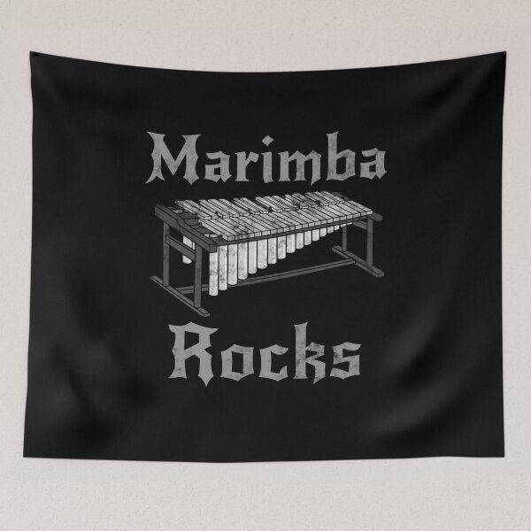 Item preview, Marimba Rocks, Marimbist Percussionist Musician Rock Goth designed and sold by doodlerob.