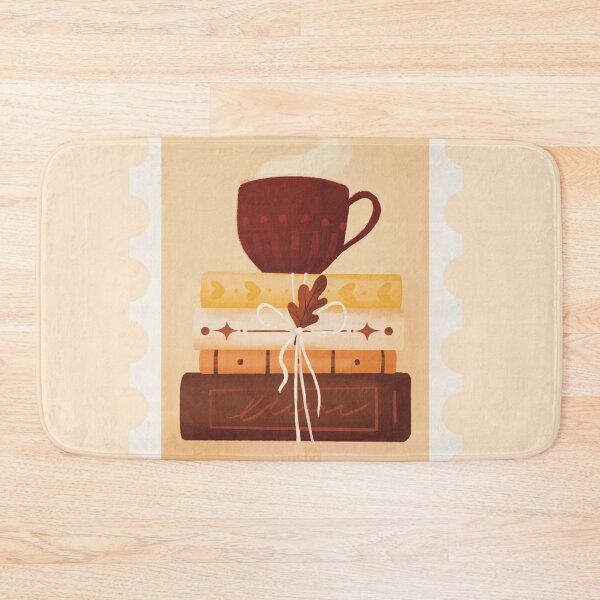 Item preview, Cozy Stack of Book and Coffee designed and sold by ryska-studio.