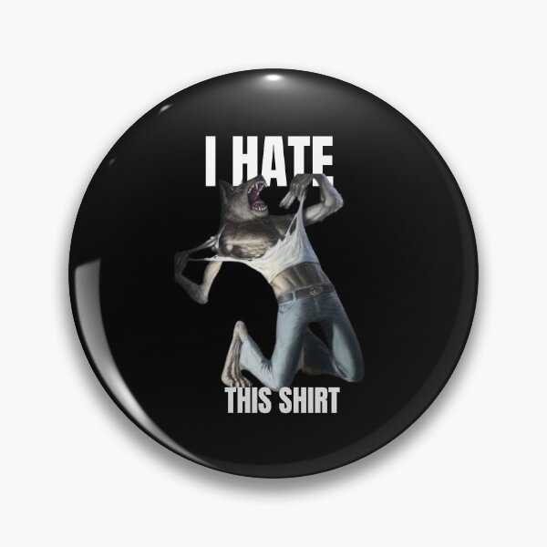 Item preview, werewolf ripping shirt meme designed and sold by Iggmedali.