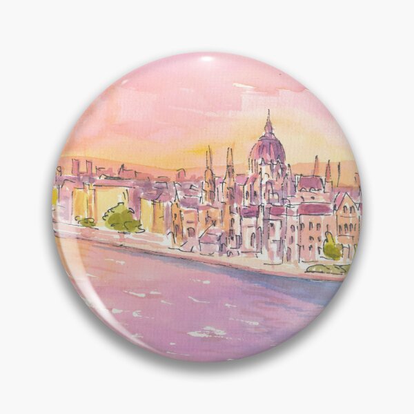 Item preview, Budapest Hungary City View with Parliament and Danube designed and sold by artshop77.