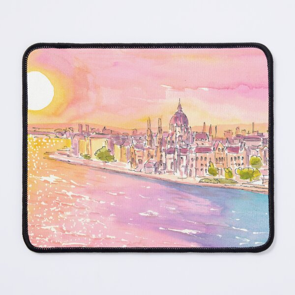 Item preview, Budapest Hungary City View with Parliament and Danube designed and sold by artshop77.