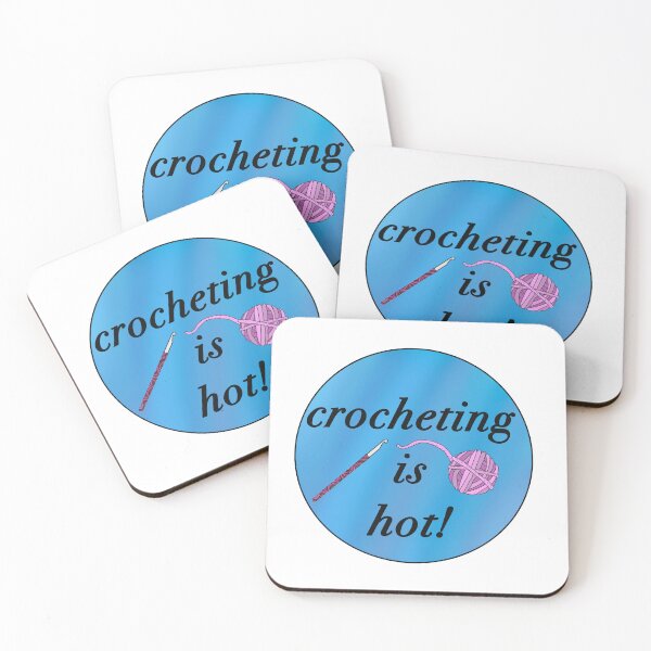 Item preview, crocheting is hot with pink yarn  designed and sold by Lunasuxxx.