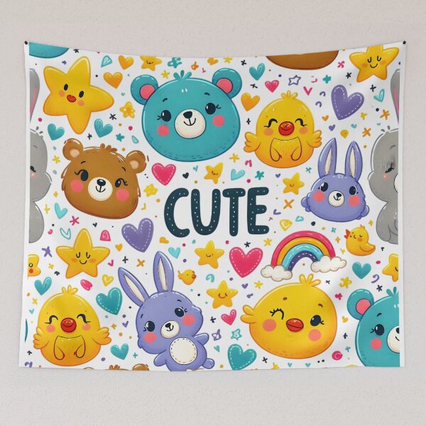 Item preview, Joyful Charm: Cute Critter Delight designed and sold by AI-Only Creations.