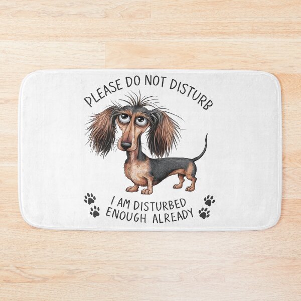 Item preview, Disturbed Dachshund Seeking Solitude designed and sold by SellingWSarah17.