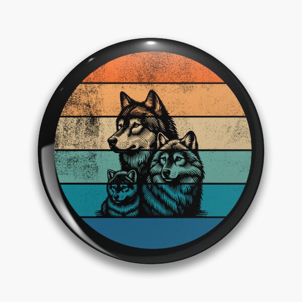 Item preview, Wolf Pack Retro Sunset designed and sold by AussieWonders.