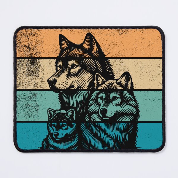 Item preview, Wolf Pack Retro Sunset designed and sold by AussieWonders.