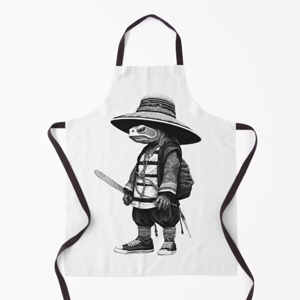 Item preview, Turtle Samurai black and white optical illusion 3 designed and sold by gao7650.