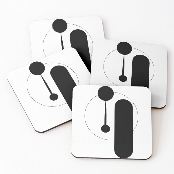 CALLIGRAPHY LETTER I Coasters (Set of 4)
