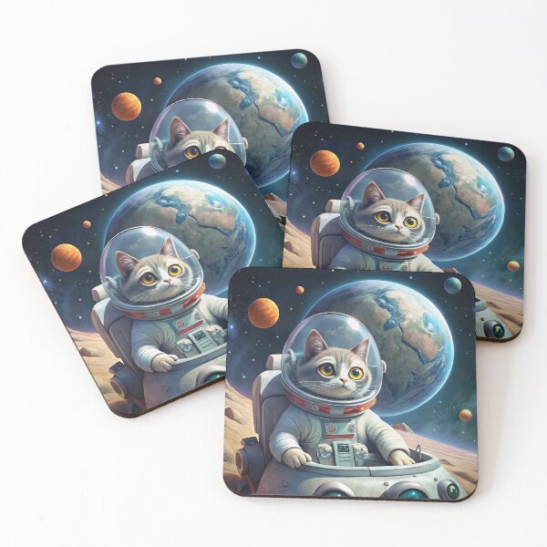 Item preview, Astronat Cat on the Moon designed and sold by zangess1.