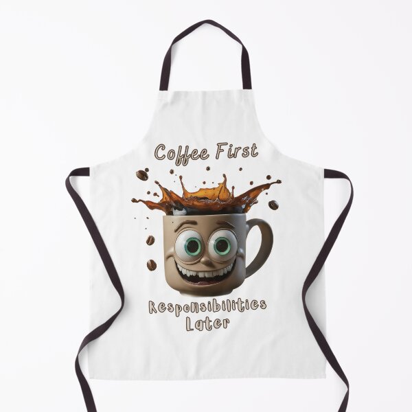 Item preview, Coffee First, Responsibilities Later designed and sold by PrintWizardArt.