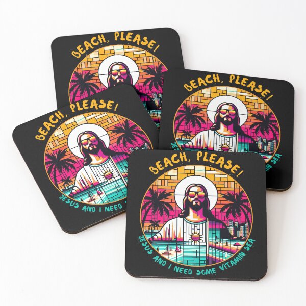 Item preview, Christian Summer: Jesus Rocks Godly Sunglasses Summer designed and sold by Tw1nsAIArt.