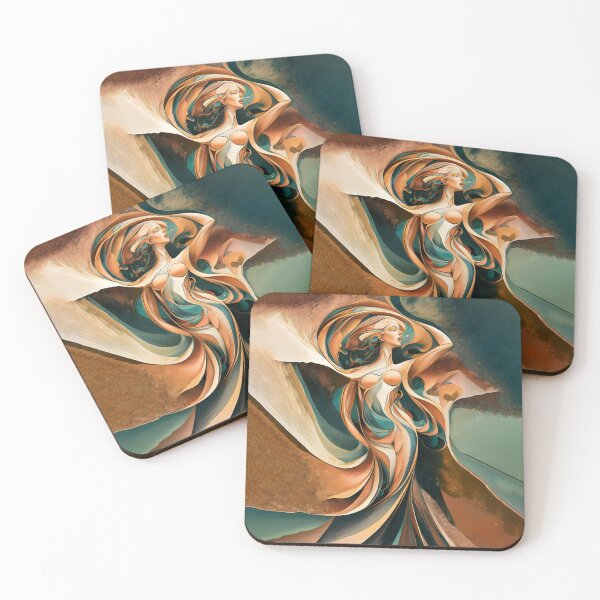 Item preview, Expressive Abstract Art: Bold Brushstrokes of Female Figures designed and sold by MarinaFila.