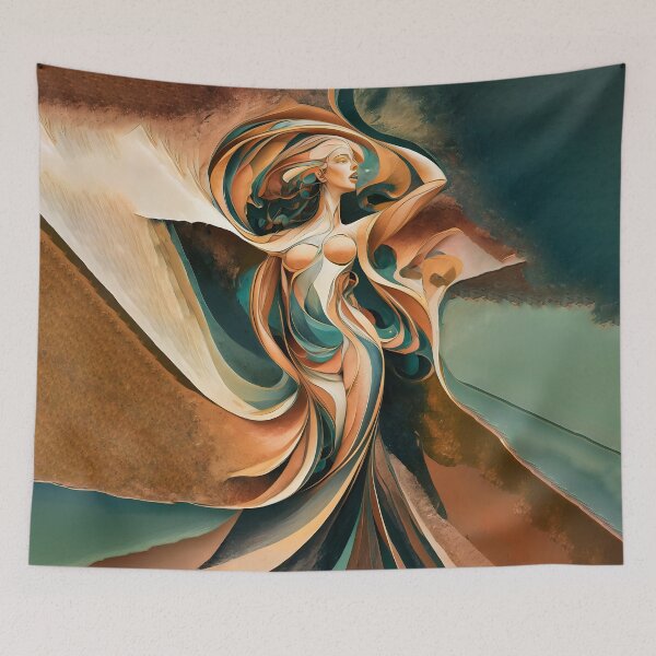 Item preview, Expressive Abstract Art: Bold Brushstrokes of Female Figures designed and sold by MarinaFila.