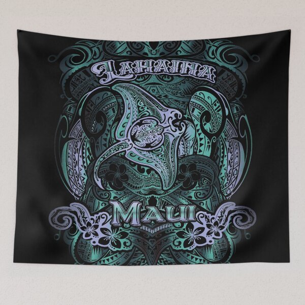 Item preview, Lahaina Maui Tribal Manta Ray Shirt Design 009 designed and sold by sunnthreads.