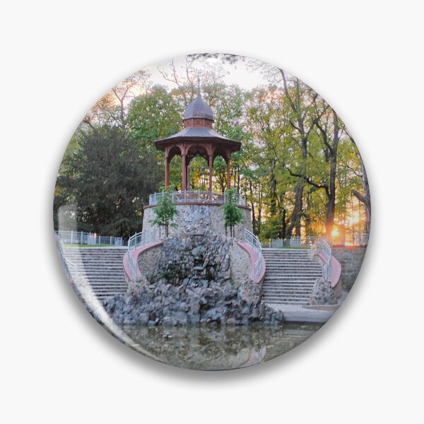 Item preview, Look-out tower in park and sunset designed and sold by lusiakotowska.