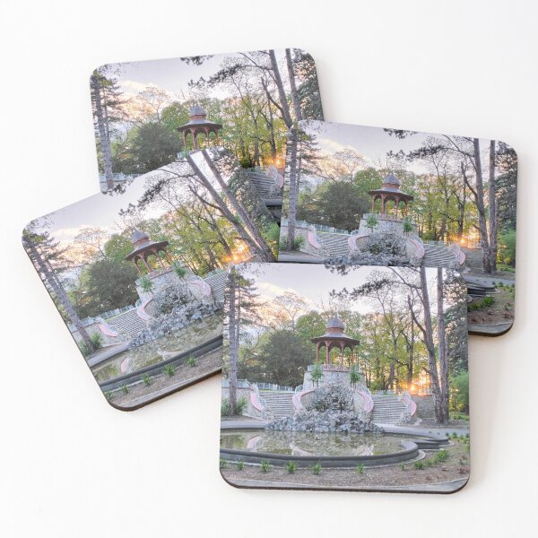Item preview, Look-out tower in park and sunset designed and sold by lusiakotowska.