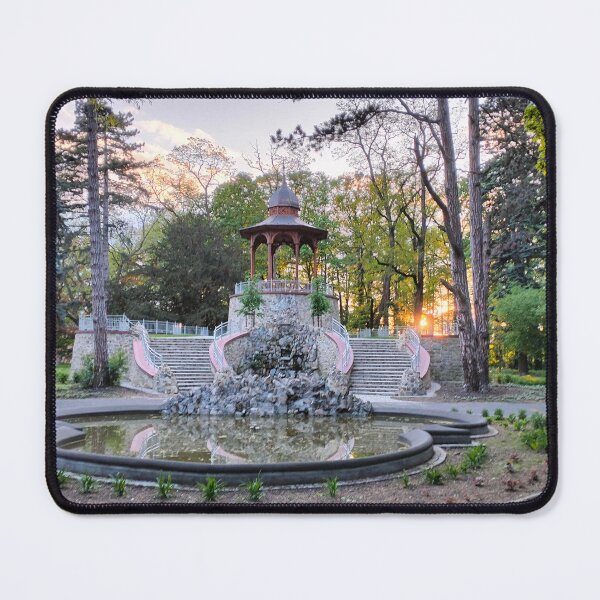 Item preview, Look-out tower in park and sunset designed and sold by lusiakotowska.