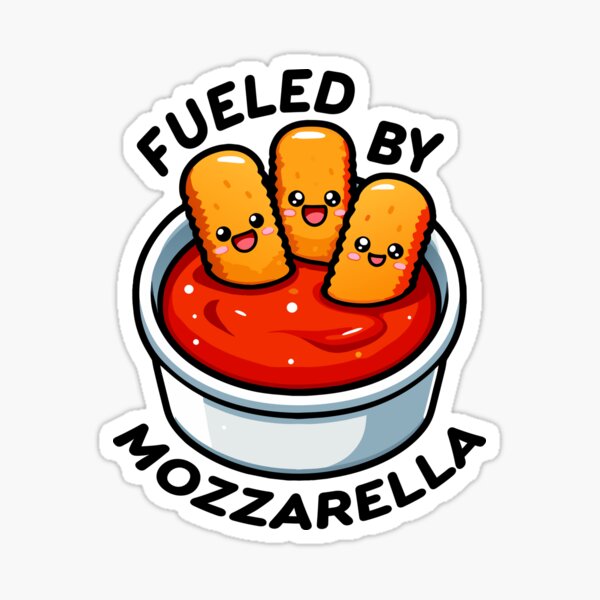 Item preview, Fueled by Mozzarella Sticks designed and sold by creaty-designs.