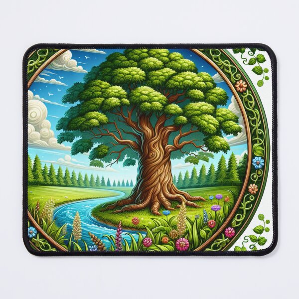 Item preview, Green huge tree in a nature designed and sold by CatieCanDesign.
