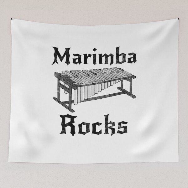 Item preview, Marimba Rocks, Marimbist Percussionist Musician Rock Goth designed and sold by doodlerob.