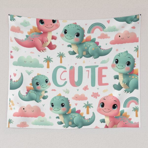 Item preview, Dino Joy: Playful Pattern designed and sold by AI-Only Creations.