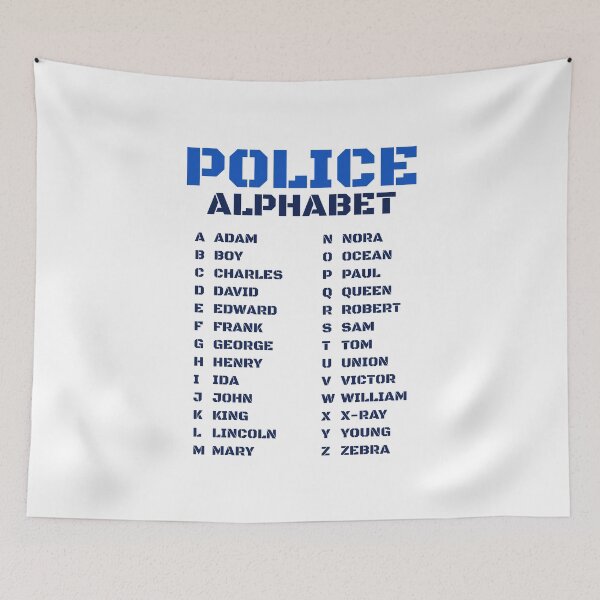 Item preview, Policeman’s A to Z Alphabet designed and sold by AnnSign.