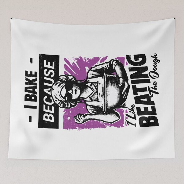 Item preview, I Bake Because I Like Beating The Dough designed and sold by Urban-Alien.