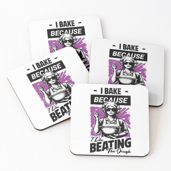 Item preview, I Bake Because I Like Beating The Dough designed and sold by Urban-Alien.