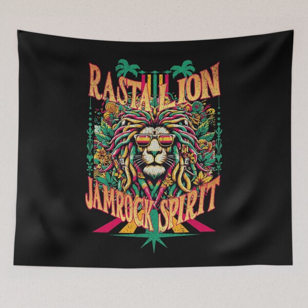 Item preview, Rasta Lion Jamrock Spirit designed and sold by SavvyEarth.