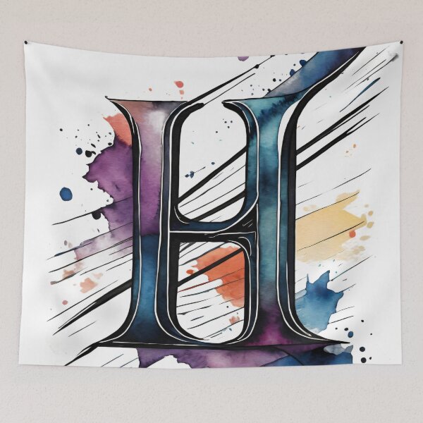 Item preview, Alphabet artistic painting Letter H designed and sold by dkl4u.
