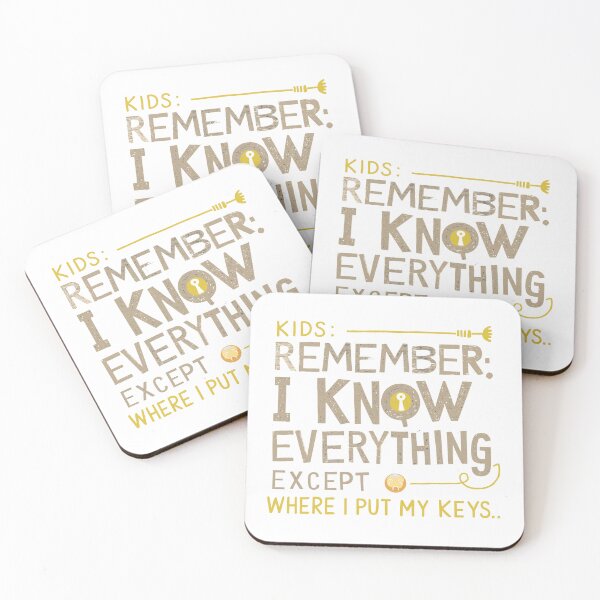 Item preview, Funny Mother's Day Message: I Know Everything... Except Where I Put My Keys designed and sold by HahaHandlesHub.