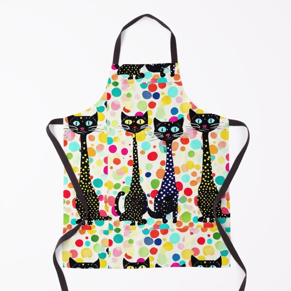 Item preview, LL Dreams Water Colored Polka Dots Cat Pattern 15 designed and sold by LLdreams.
