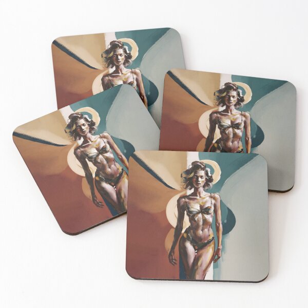Item preview, Expressive Abstract Art: Bold Brushstrokes of Female Figures designed and sold by MarinaFila.